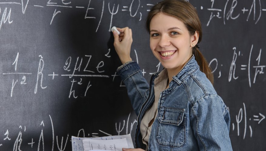 Photo Credit: Kolett/iStock/Getty Images A college student in an advanced math class.