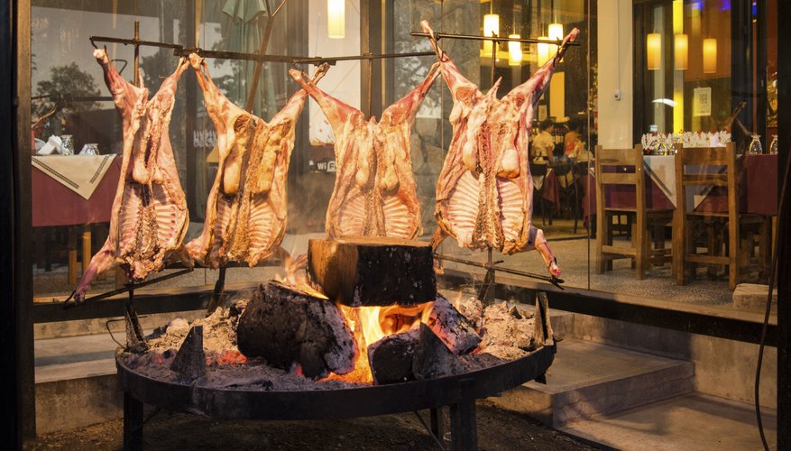 Cooking Goats over Coals