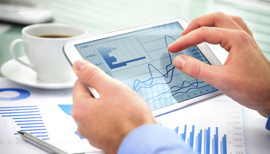 Businessman using digital tablet