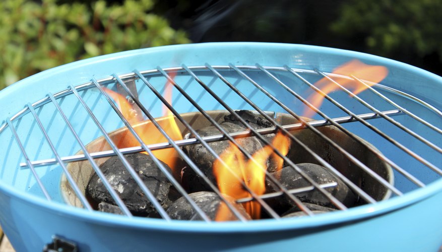 Photo Credit: mtreasure/iStock/Getty Images Charcoal briquettes used for an outdoor grill.