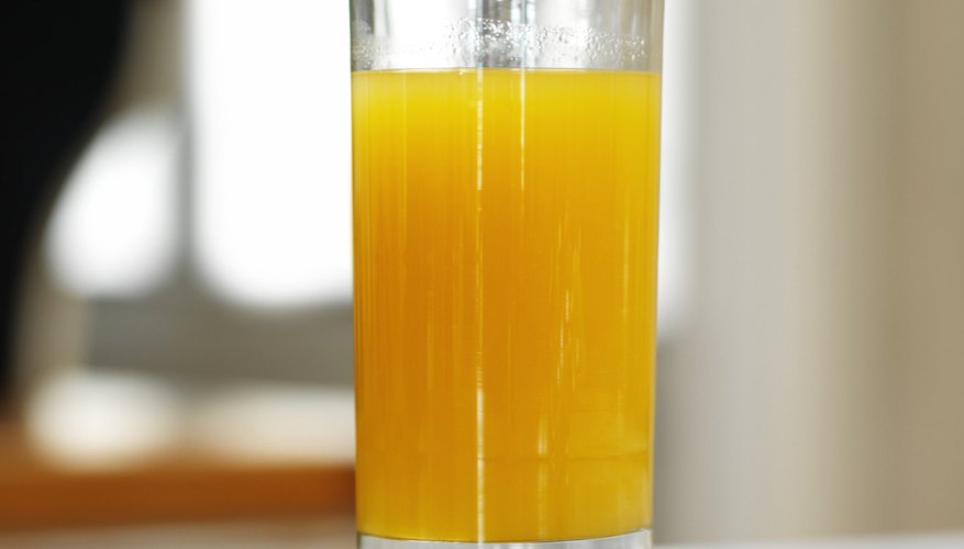 Glass of juice. Glass of juice.