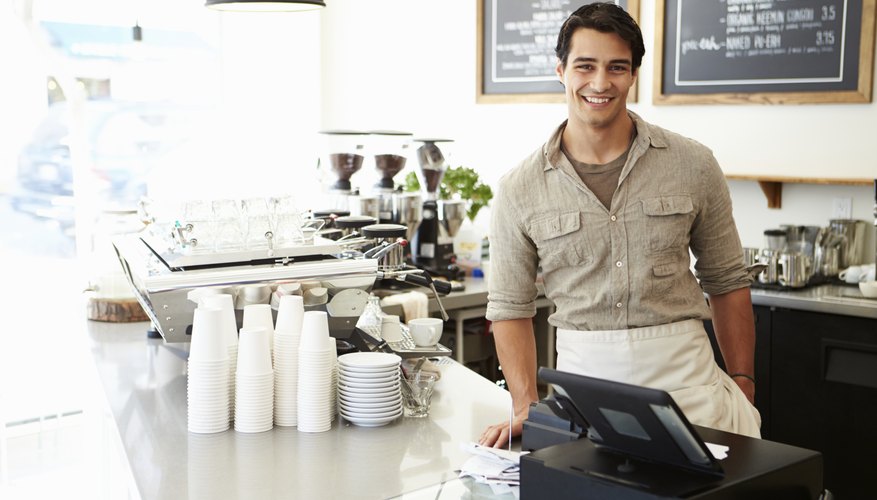 Male Owner Of Coffee Shop
