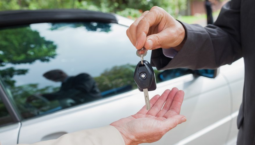 Handing over car keys