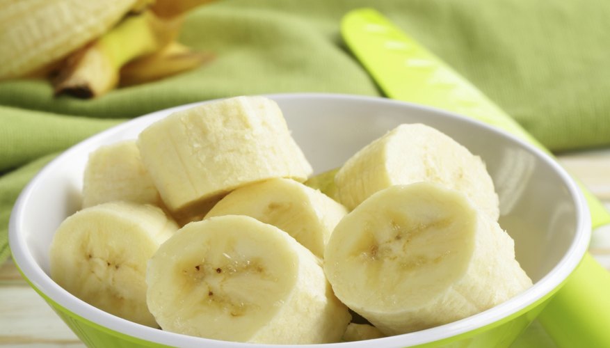 Sliced bowl of bananas Sliced bowl of bananas