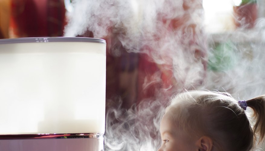 Baby with humidifier Baby with humidifier