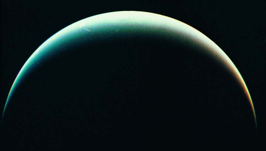 View of Neptune from the Voyager spacecraft View of Neptune from the Voyager spacecraft