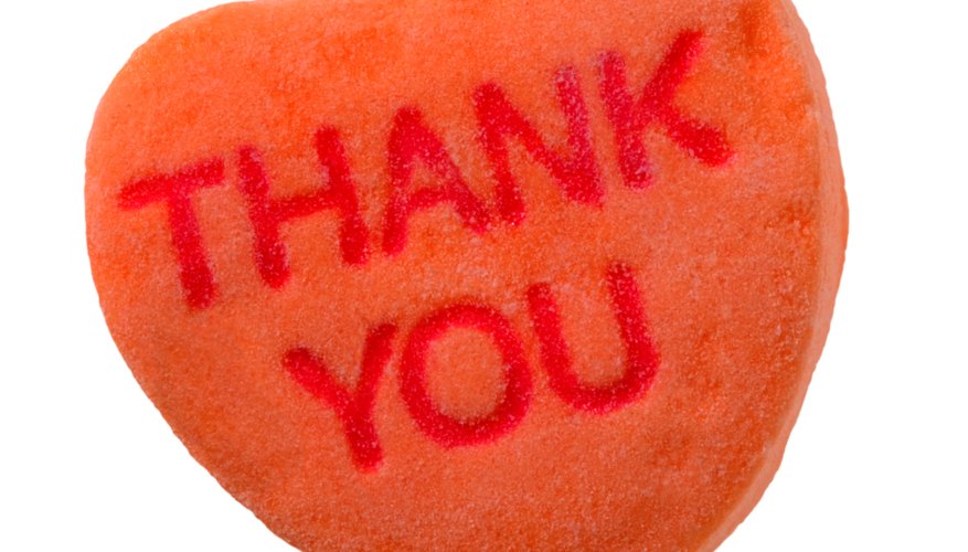 A thank-you note gives even the most altruistic scholarship donor feel appreciated.