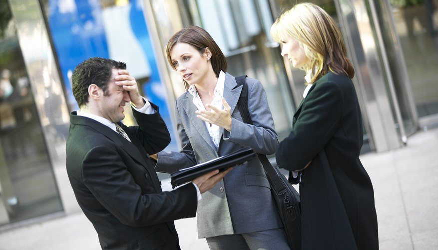 Businesspeople arguing