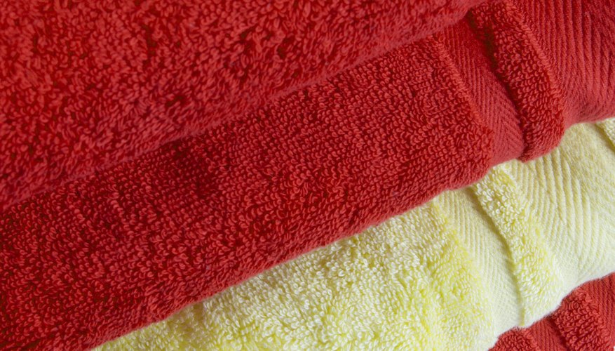 Close up of Egyptian cotton towels. Close up of Egyptian cotton towels.