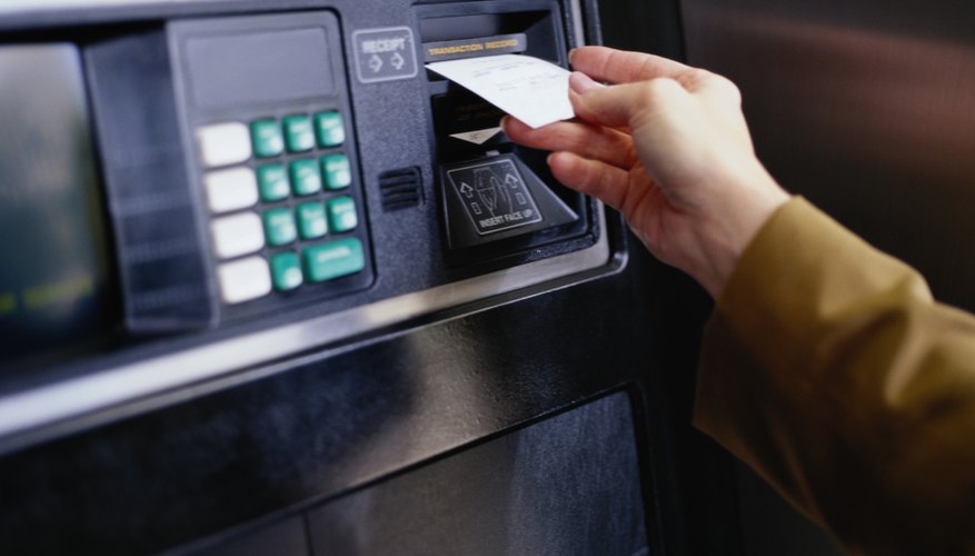 Removing a Transaction Slip from a Cash Machine