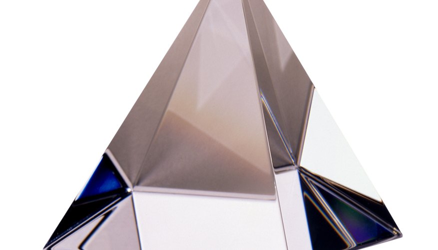 Photo Credit: Brand X Pictures/Stockbyte/Getty Images Pyramid shaped crystal.