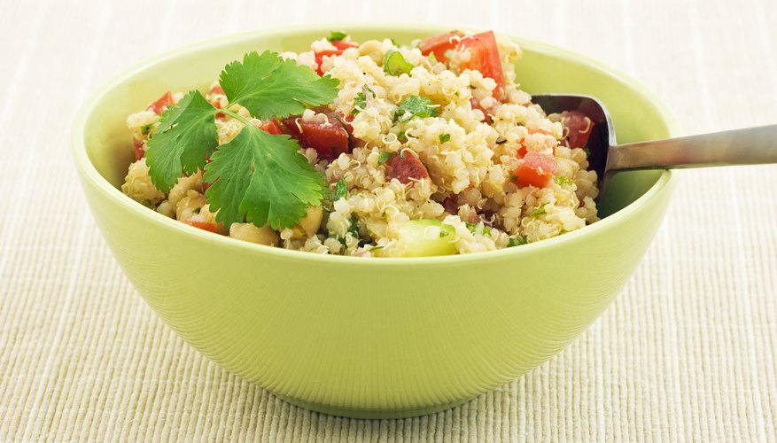 Small bowl of quinoa. Small bowl of quinoa.