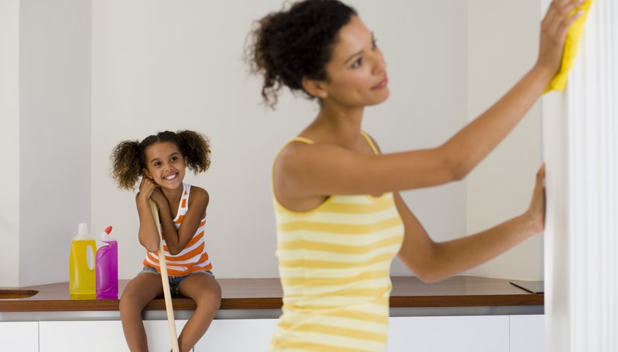 Get family members to help keep the home clean and tidy.