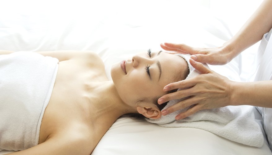 Woman receiving a massage