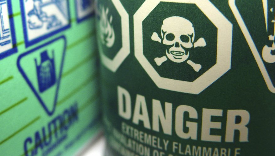 Photo Credit: Tim Pohl/iStock/Getty Images Dispose of chemicals properly.