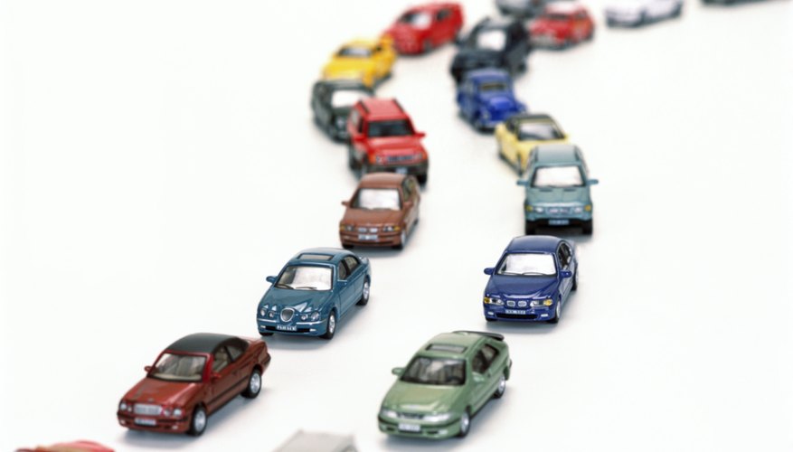 a variety of toy model cars