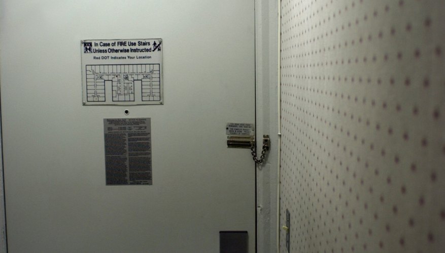 Interior of hotel room entrance