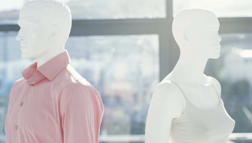 Photo Credit: Stockbyte/Stockbyte/Getty Images Two mannequins are modelling clothes.
