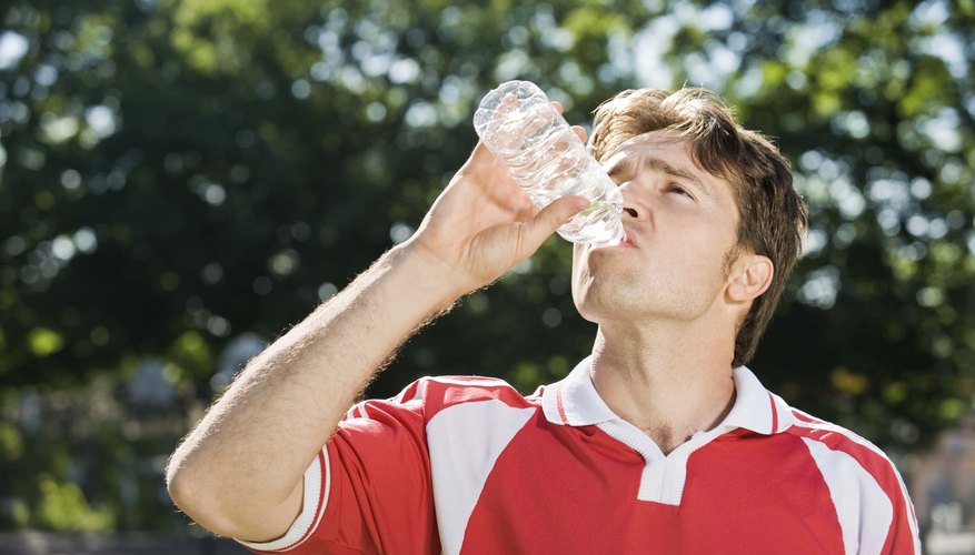 Man drinking water Man drinking water