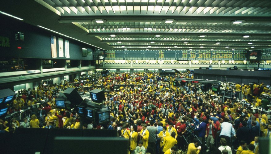 Photography of a scene in the stock exchange, High Angle View, Chicago, United States of America