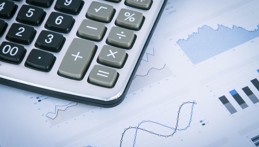 Calculator on Financial Data Graphs