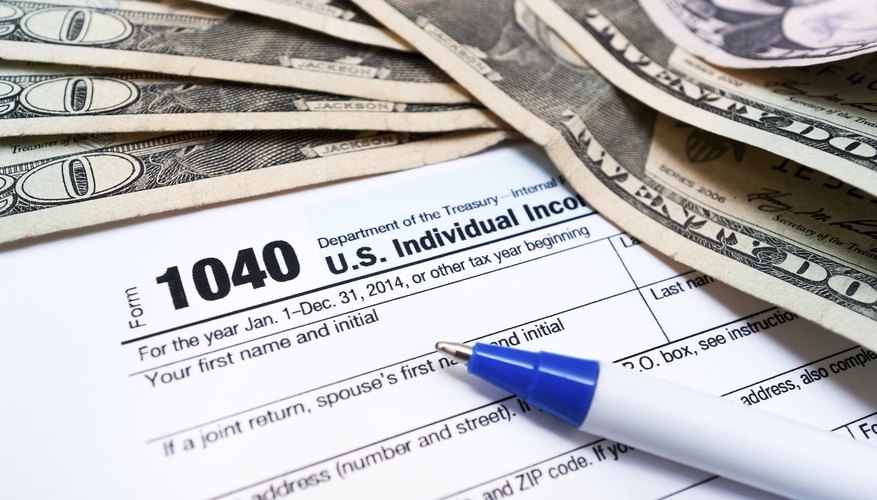 Close up of tax documents