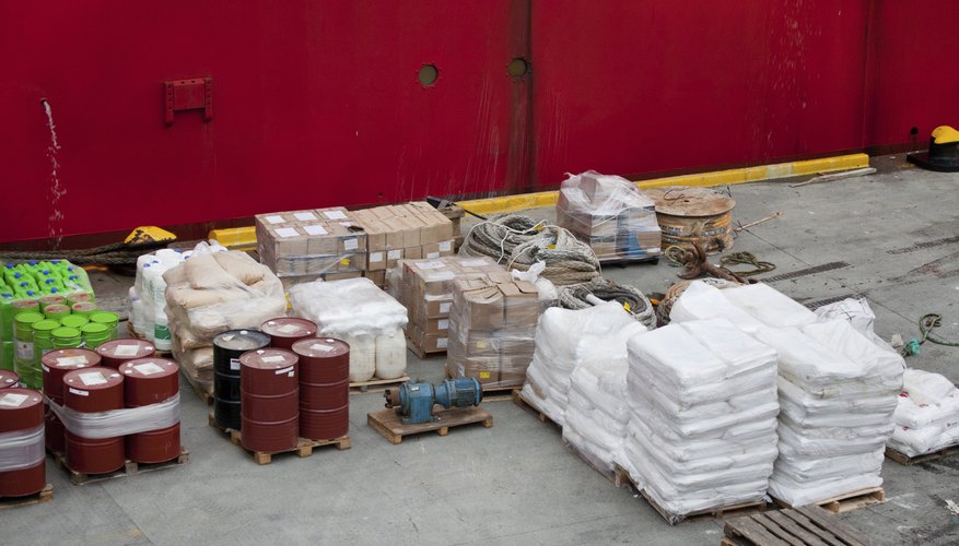 Photo Credit: Ivonne Wierink-vanWetten/iStock/Getty Images Break-bulk items in a shipping yard.