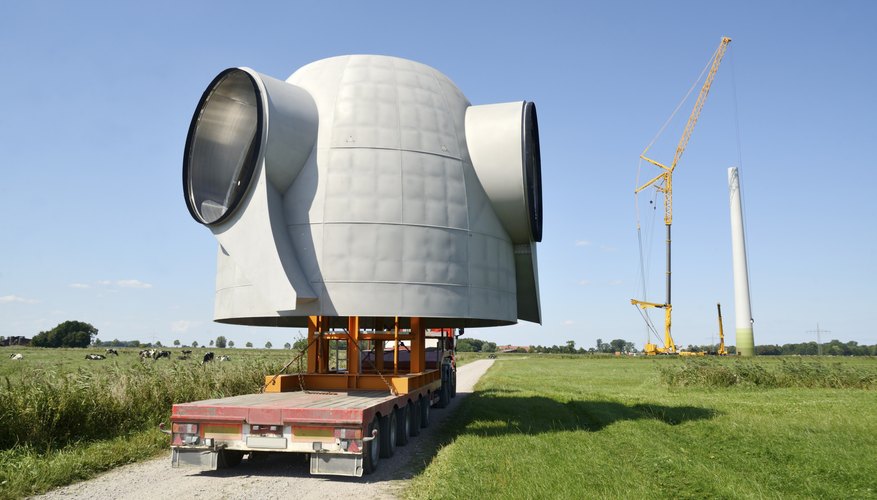 Photo Credit: Axel Ellerhorst/iStock/Getty Images The rotor hub of a turbine being transported to a farm.