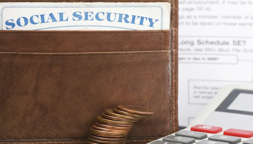 Social security card in wallet.