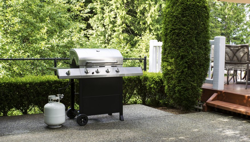 Photo Credit: tab1962/iStock/Getty Images An outdoor grill that is powered by propane.