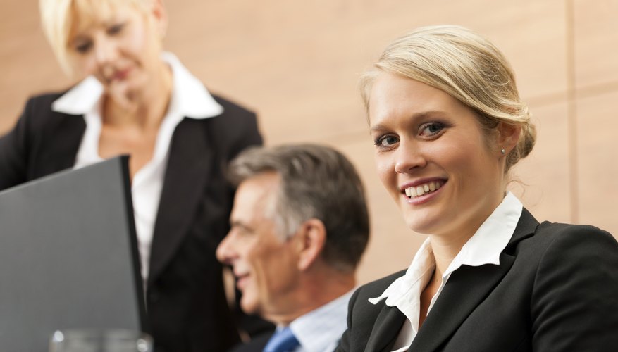 Business - team meeting in an office