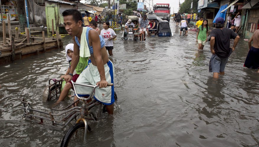The Philippines experienced a large amount of monsoon flooding in 2012. The Philippines experienced a large amount of monsoon flooding in 2012.