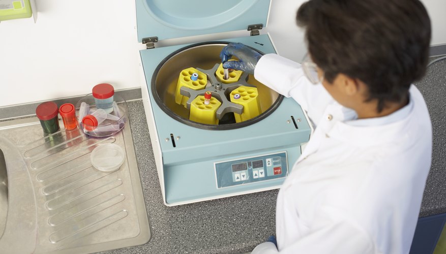 Photo Credit: Thinkstock Images/Stockbyte/Getty Images A centrifuge separates substances according to density.