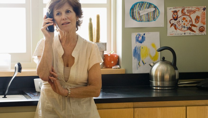 Woman on phone Woman on phone