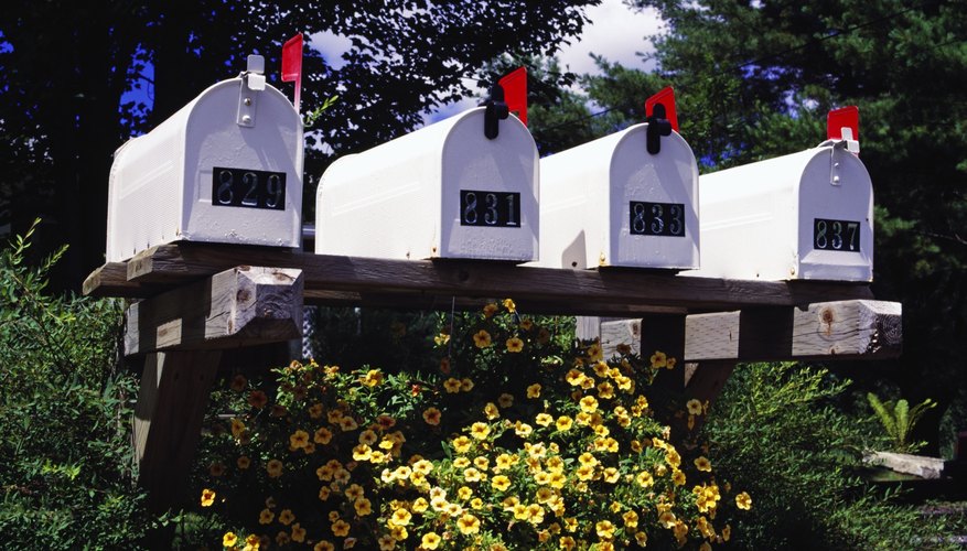 Mailboxes in a row