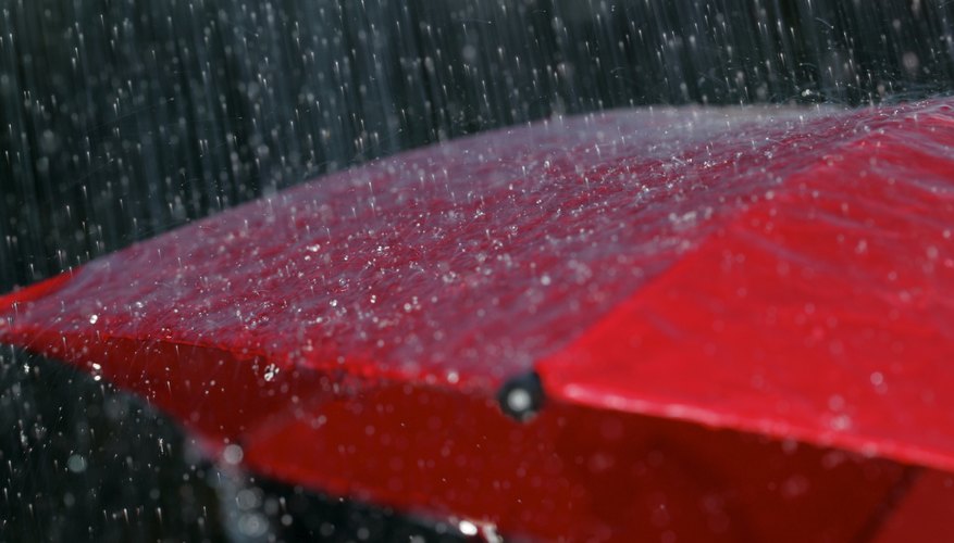 Una gran cantidad de humedad resulta en lluvia.