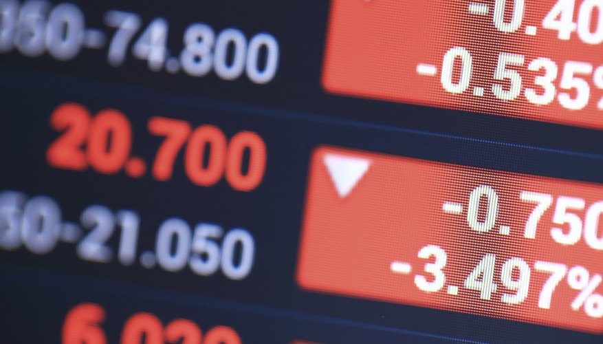 Stock reports on screen
