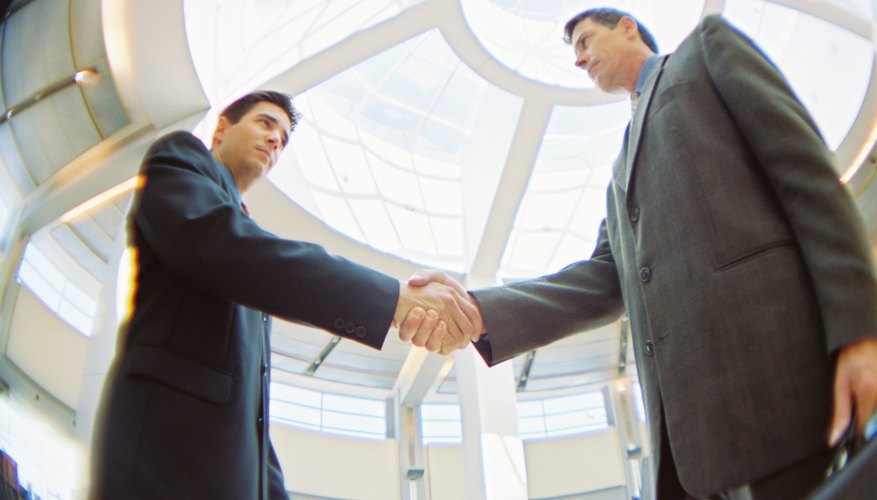 Businessmen shaking hands