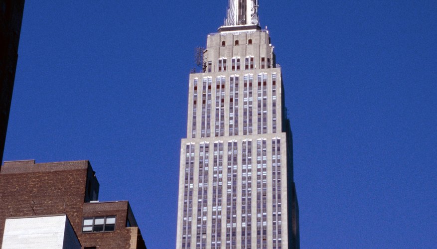 Photo Credit: Creatas/Creatas/Getty Images The Empire State Building (1931) is one of the most famous stainless steel projects in the United States.