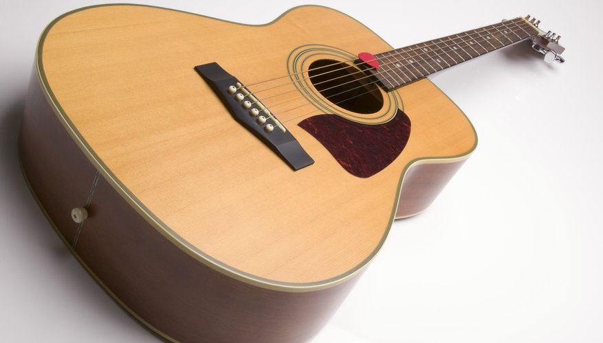 Photo Credit: Creatas/Creatas/Getty Images Close up of guitar.