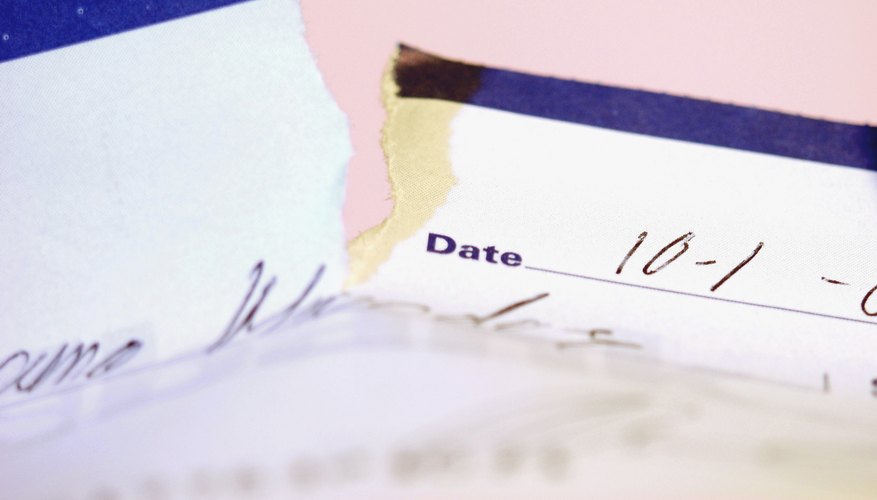 A torn check isn't always a loss.