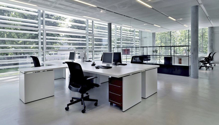 Photo Credit: Teun van den Dries/iStock/Getty Images Make sure you have a stapler, paper clips, tape and other essential supplies at an office desk.