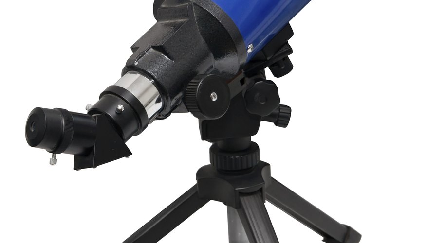 Photo Credit: Yuriy Chaban/iStock/Getty Images Most home telescopes are mounted on tripods for stability.