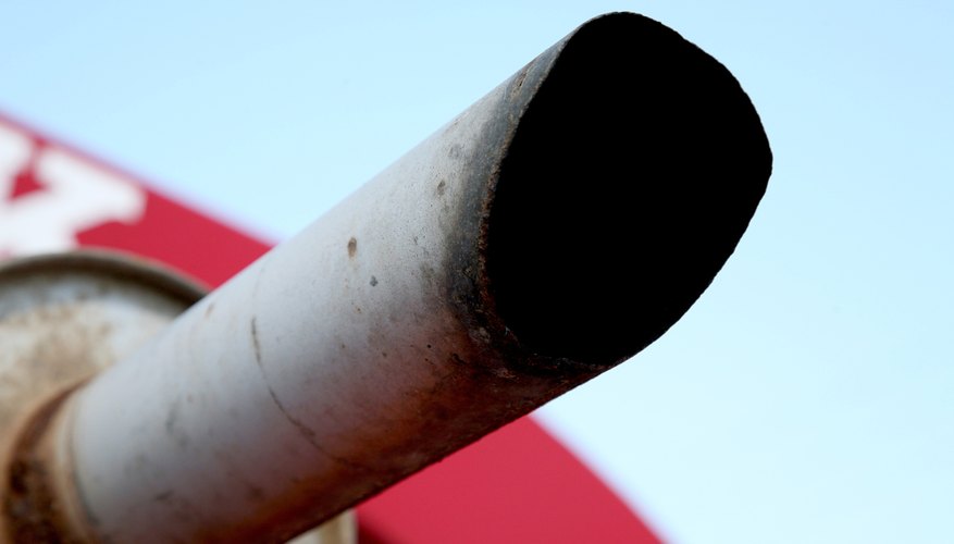 Close-up of exhaust pipe