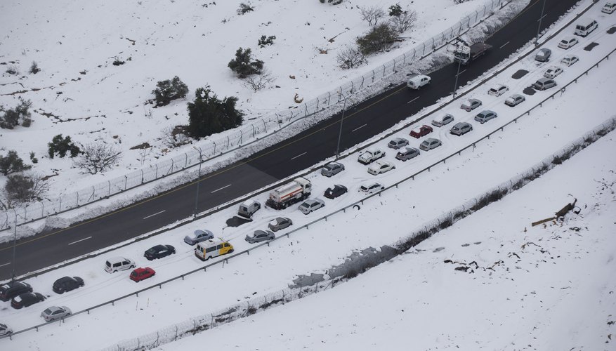 Snow Storms Continue In Israel