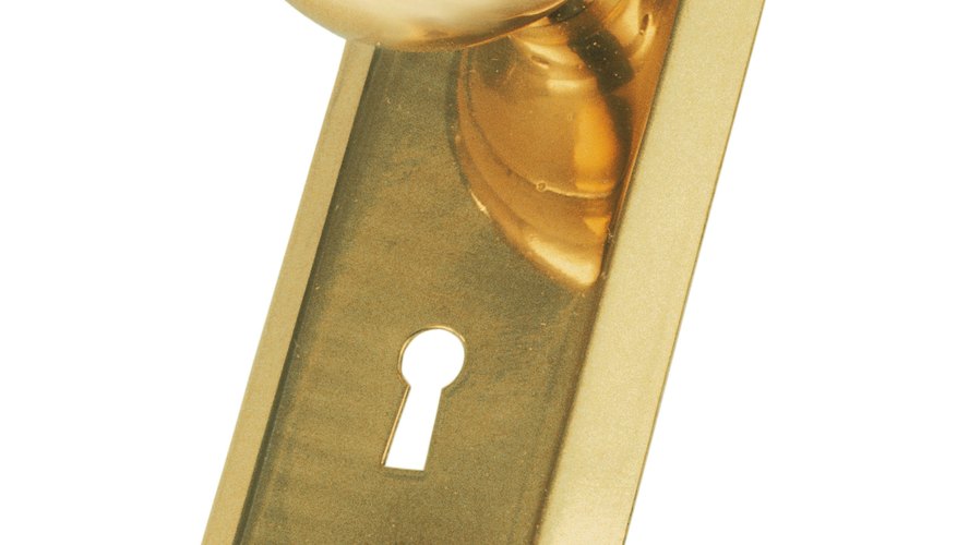 Brass door knob