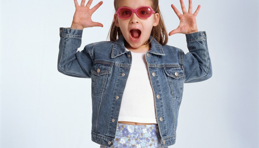 Let your superstar stand out by adding some decor to her jean jacket. Let your superstar stand out by adding some decor to her jean jacket.