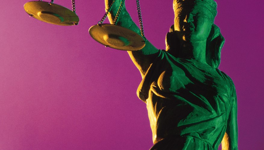 Lady justice with scales