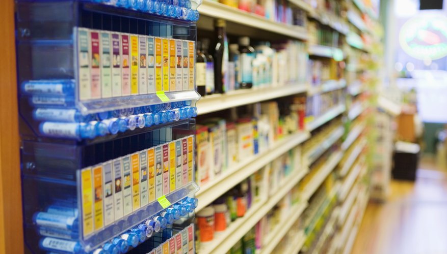 Grocery store shelves