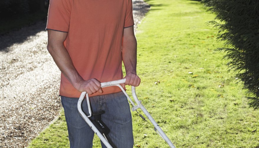 Self-employment can be as simple as mowing neighbors' lawns for money.